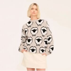 NWT! Woolrich x Target Unisex Adult Large Sheep Print Pullover Sweater
